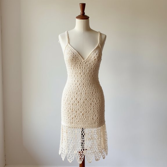 simple crochet slip dress