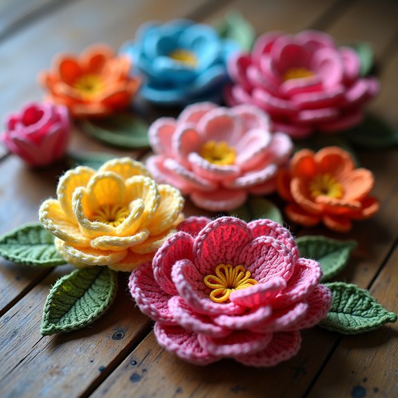 simple three dimensional flower design