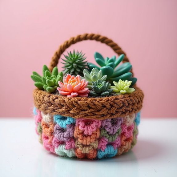 small potted plant arrangement