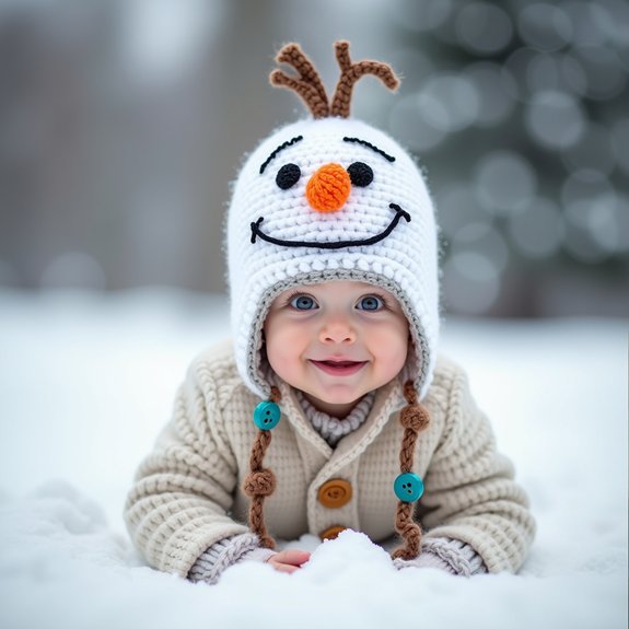 snowman hat for winter