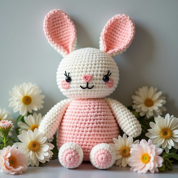 soft bunny shaped pillow