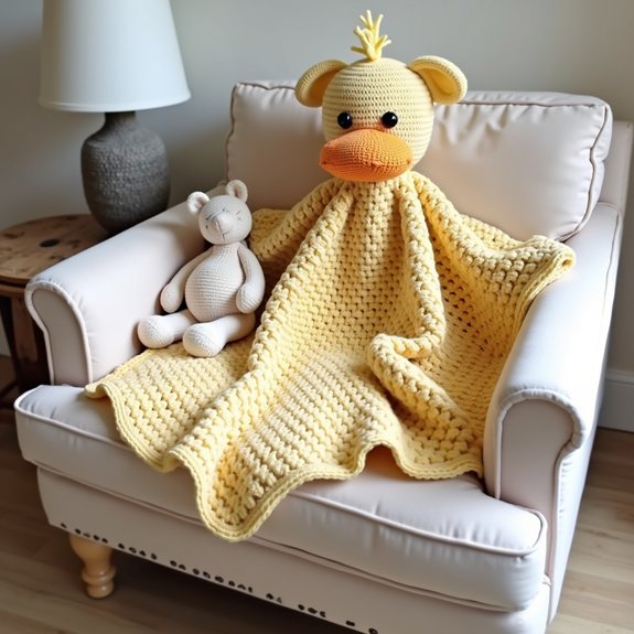 soft duck security blanket