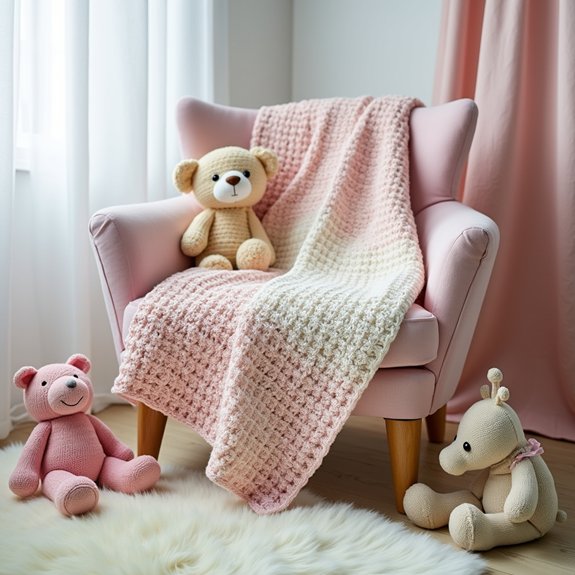 soft gradient baby blanket