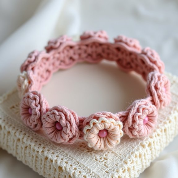 soft pastel crochet accessory