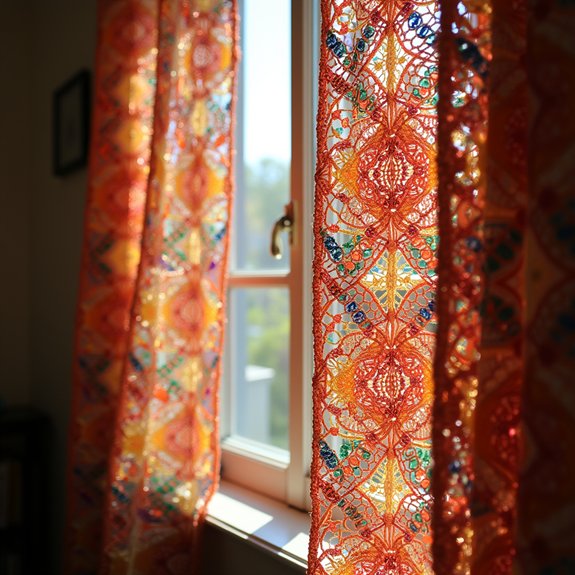 sparkling decorative beaded curtains