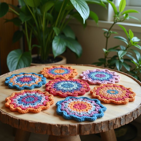 spiral pattern coaster design