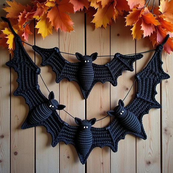 spooky bat decoration string