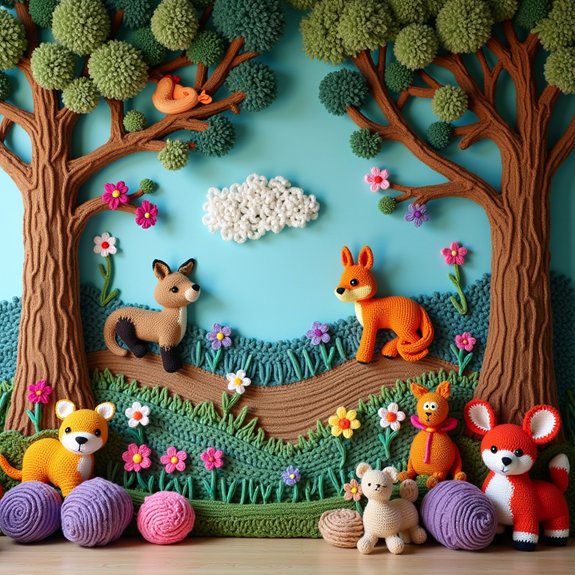 storytelling through crochet art
