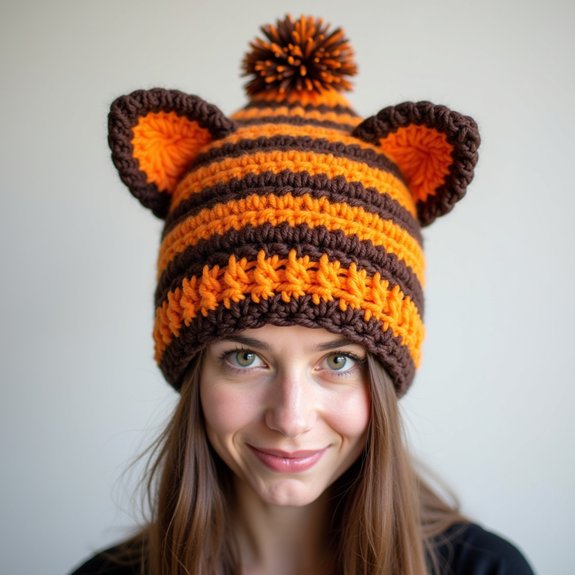 striped tabby cat accessory