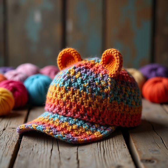 stylish animal print cap