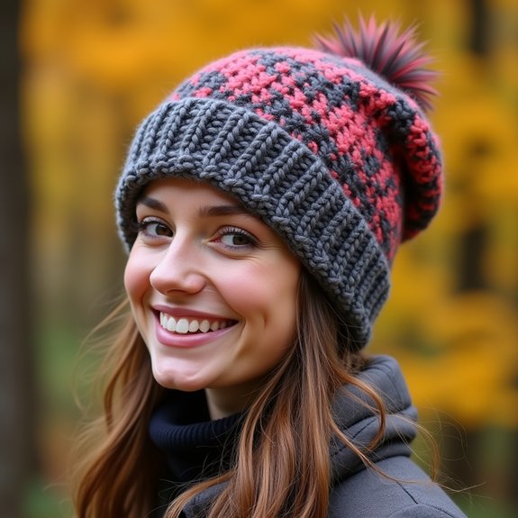 stylish animal print hat