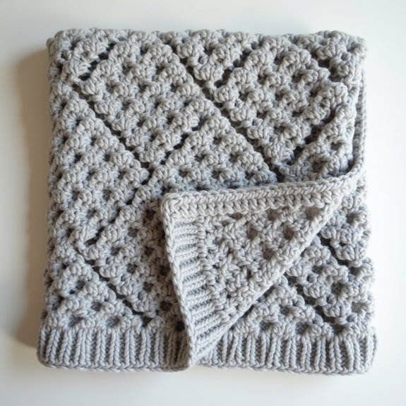 stylish black and white blanket