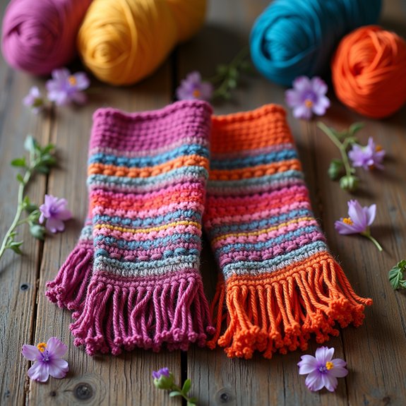 stylish bohemian fingerless gloves