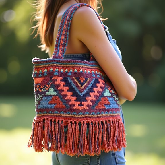 stylish bohemian handbag design