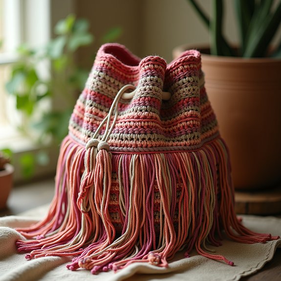 stylish boho fringe bag