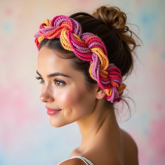 stylish braided crochet accessory