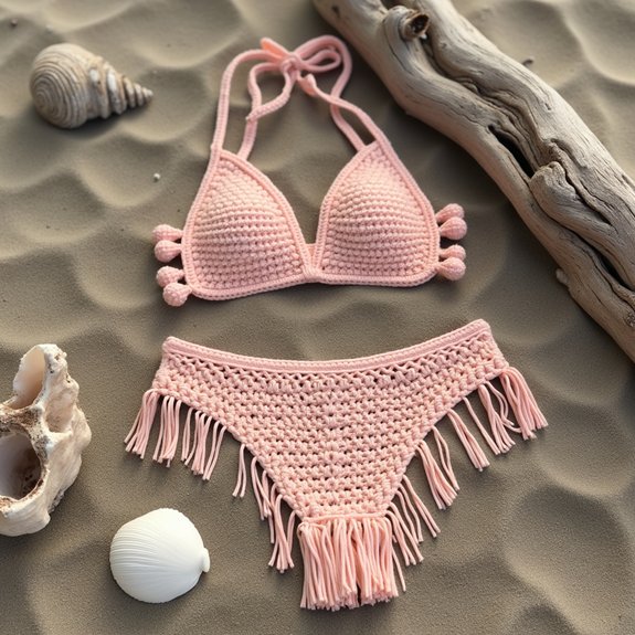 stylish crochet bikini set