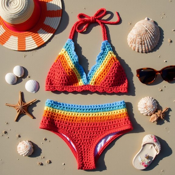 stylish crochet bikini top