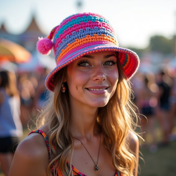 stylish crochet bucket hat