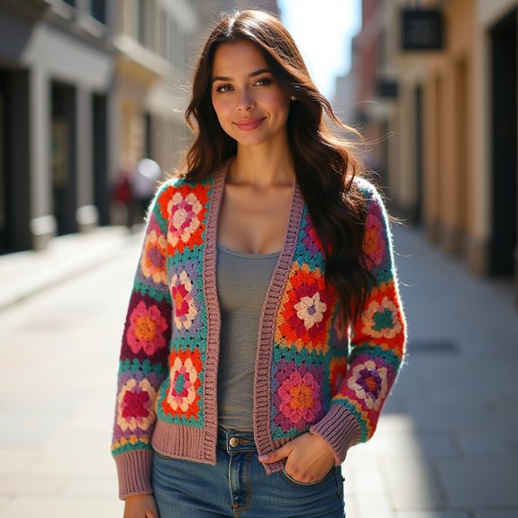 stylish crochet cardigan design