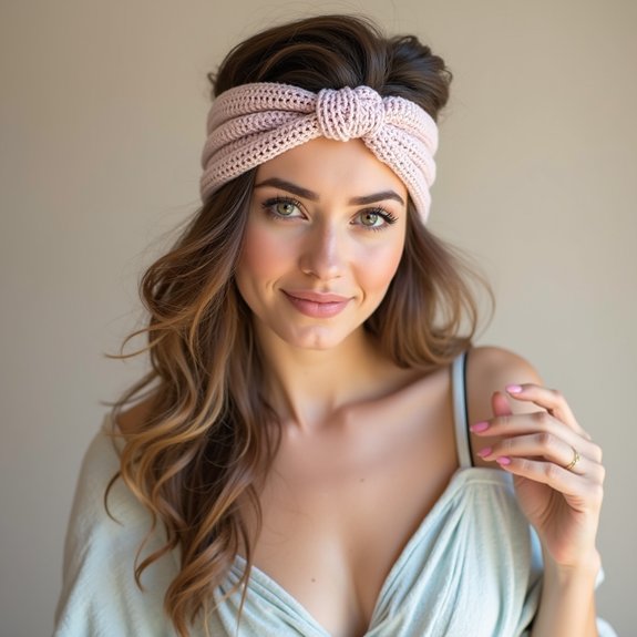stylish crochet headband design