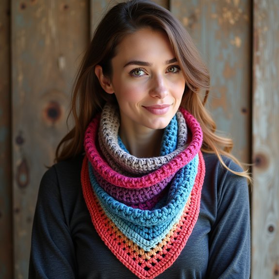 stylish crochet neck accessory