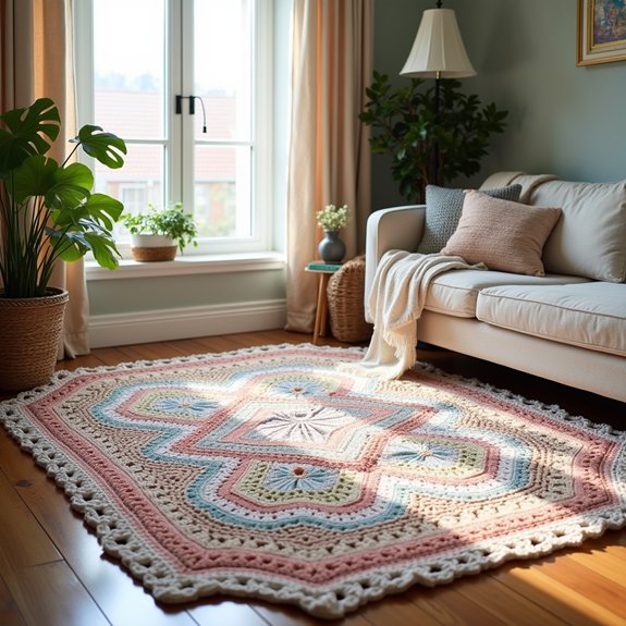 stylish diamond design rug