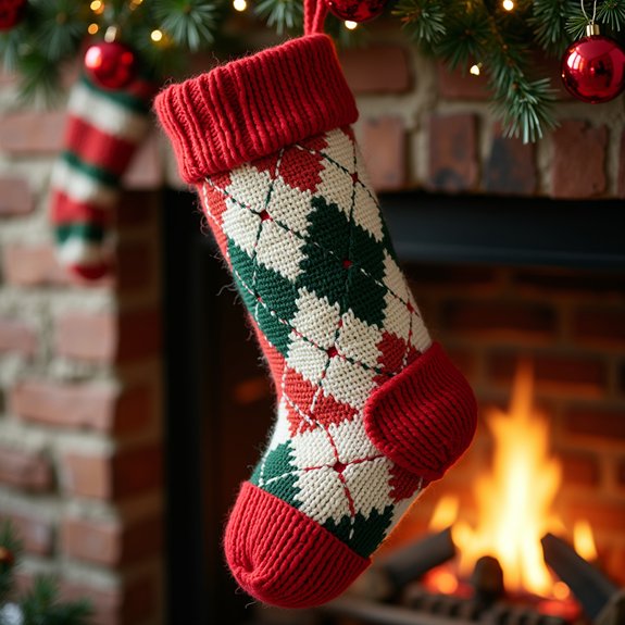 stylish diamond design socks