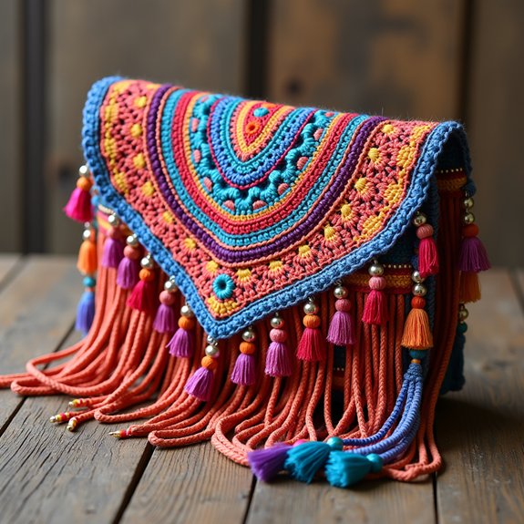 stylish fringe handbag accessory