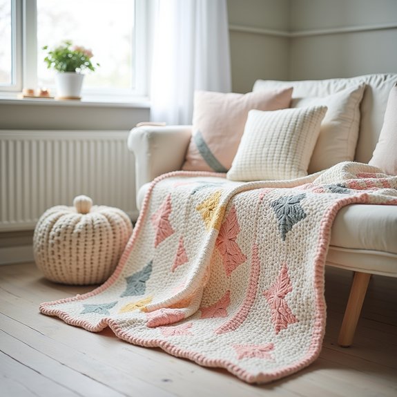 stylish geometric baby blanket