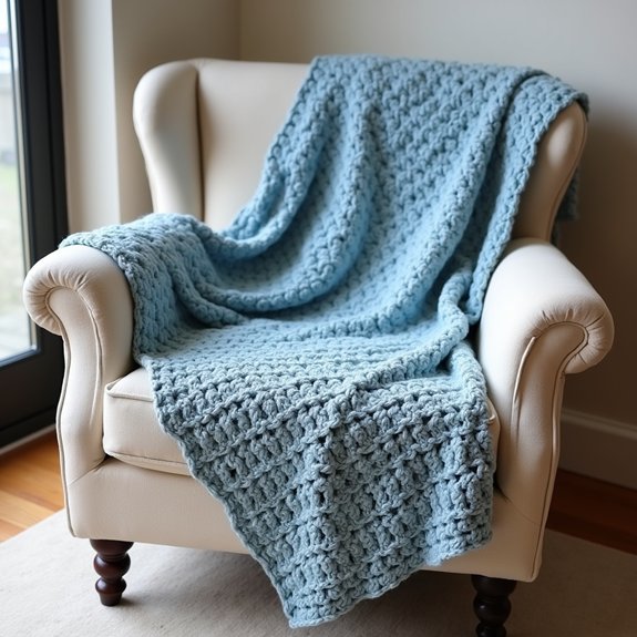 stylish geometric blanket design