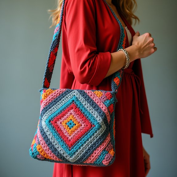 stylish geometric design bag