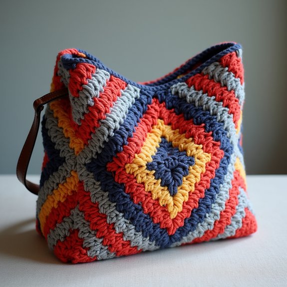 stylish geometric design bag