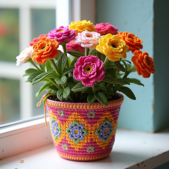 stylish geometric flower pot