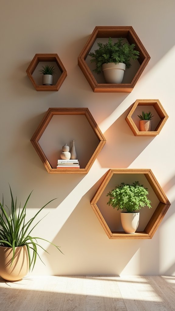 stylish geometric wall decor