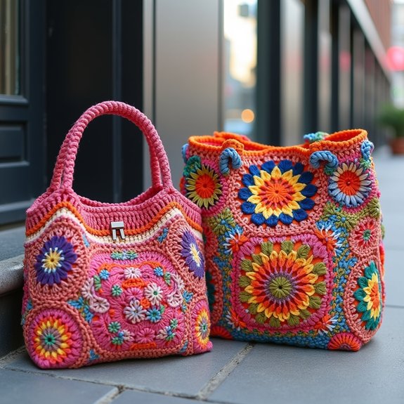 stylish handmade crochet bags