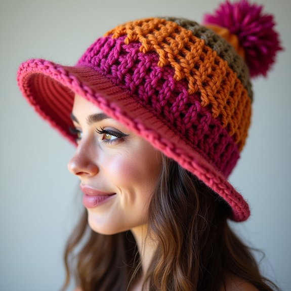 stylish hat with brim