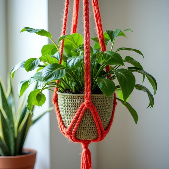 stylish indoor plant display