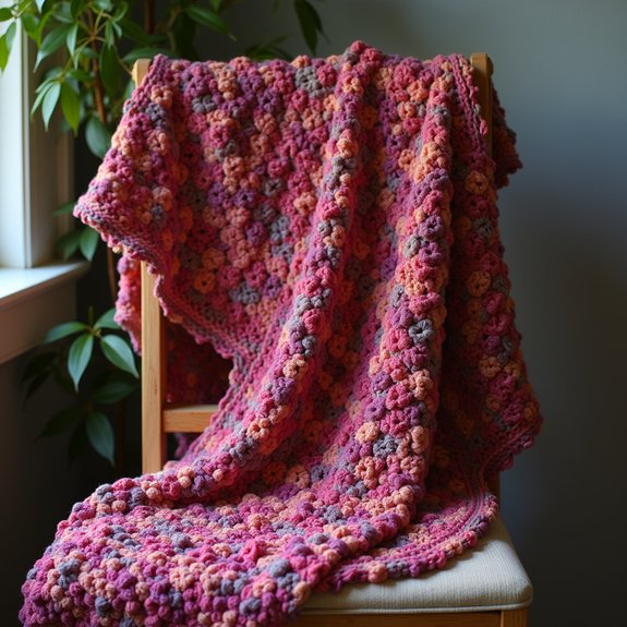 stylish knitted shawl design