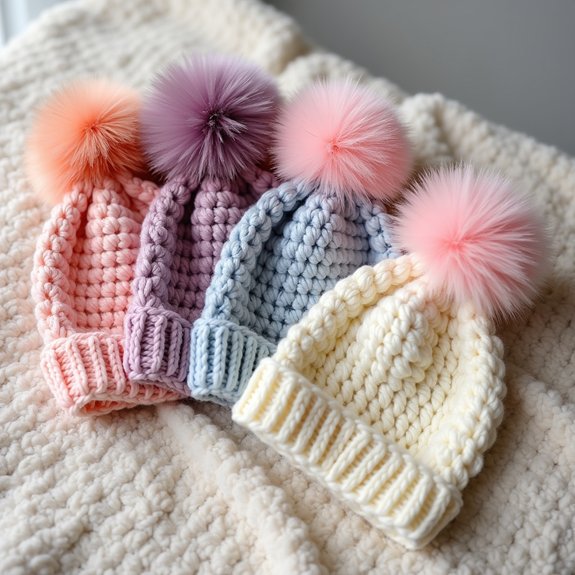 stylish knitted winter hats