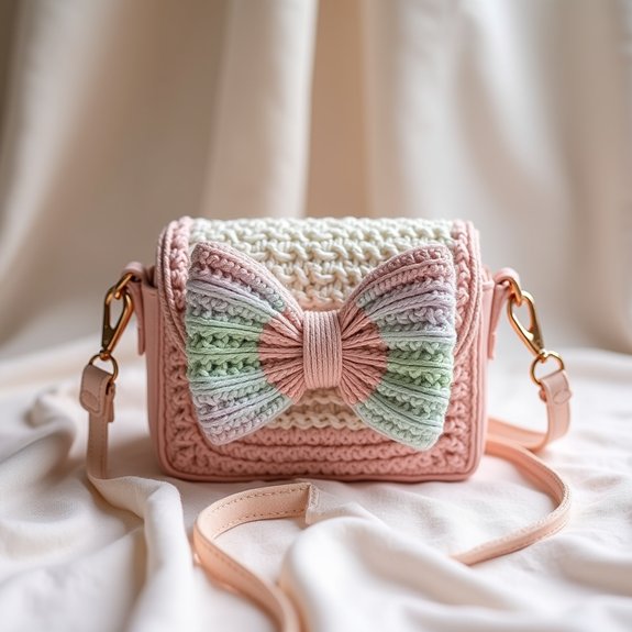 stylish mini bow bag
