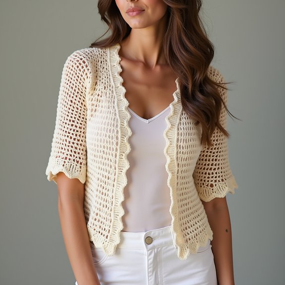 stylish open front bolero