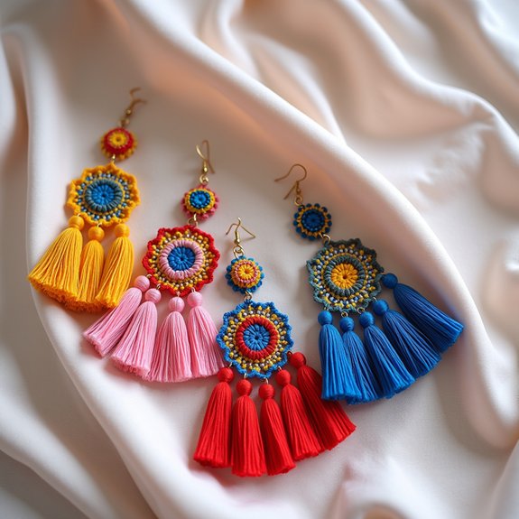 stylish statement tassel earrings