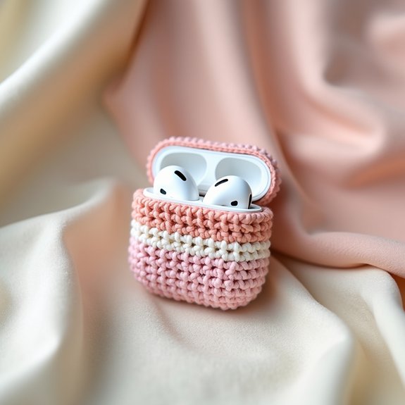 stylish striped airpods cover