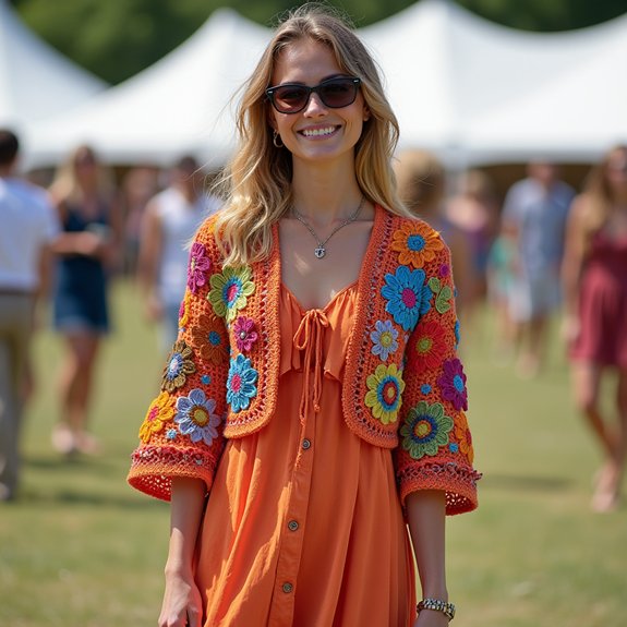 stylish summer crochet outerwear
