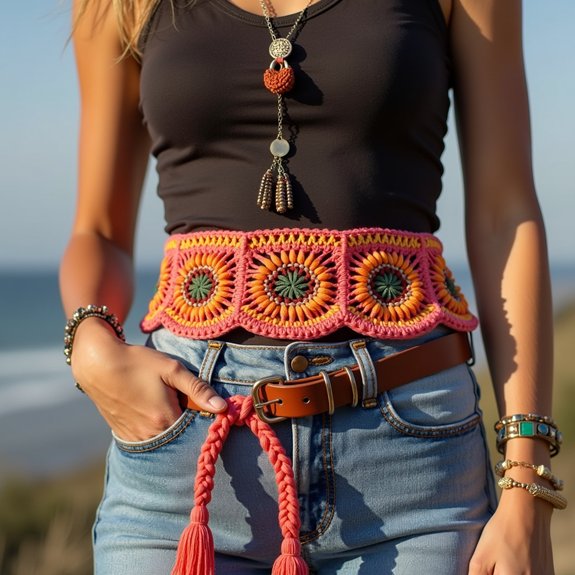 stylish woven crochet accessory