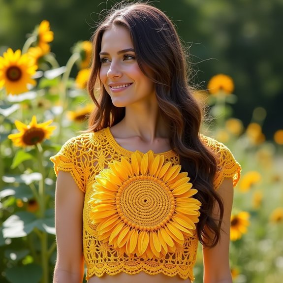 sunflower themed summer clothing