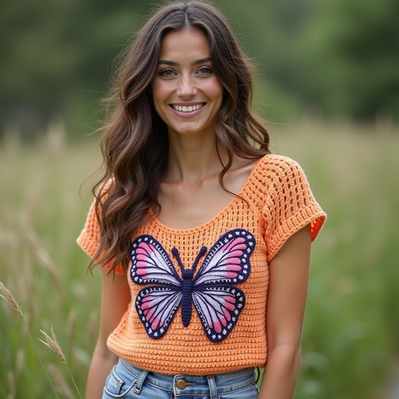 sustainable cotton butterfly design