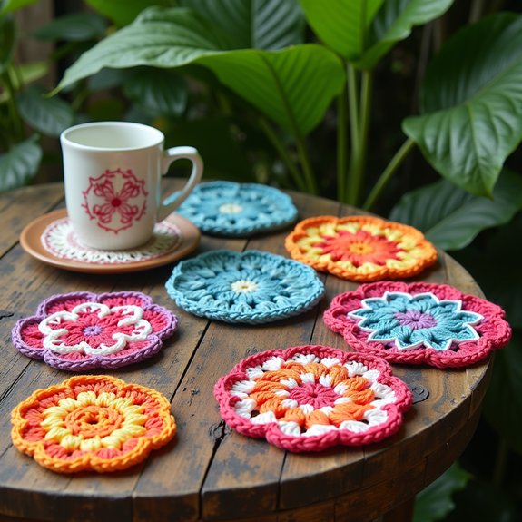 sustainable cotton drink coaster