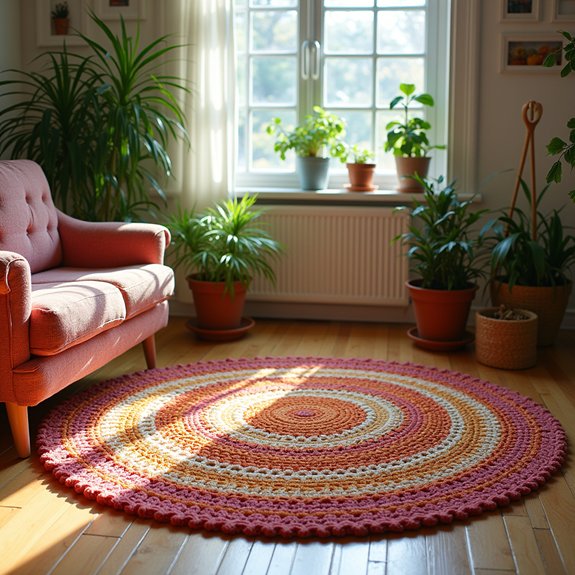 sustainable cotton yarn rug
